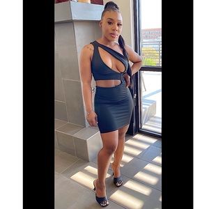 Women’s Night Party Black Mini Dress